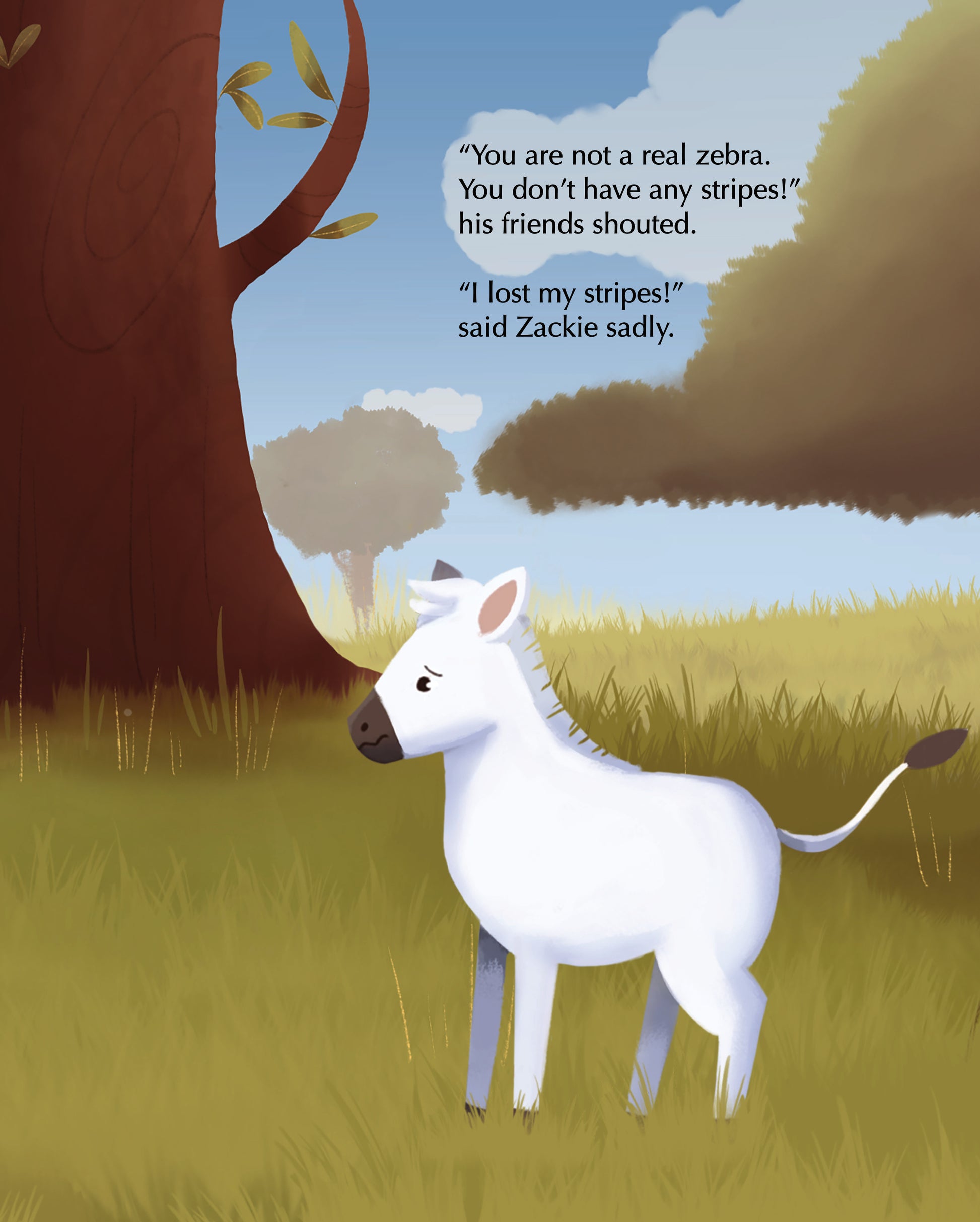 Zackie Zebra: The Zebra That Lost His Stripes